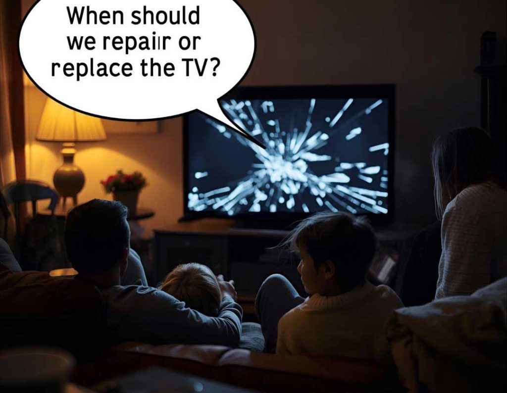 زمان تعویض یا تعمیر تلویزیون