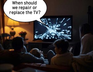 زمان تعویض یا تعمیر تلویزیون