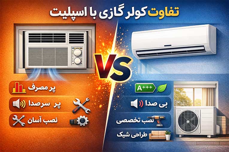 فرق کولر گازی با اسپلیت